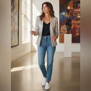 Sanctuary Sequin Blazer Size S NWT